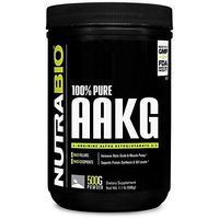 NutraBio 100% Pure AAKG (L-Arginine Alpha Ketoglutarate) - 500 Grams - Nitric Oxide Booster.
