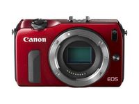 Canon EOS M Compact System Camera -Red- Body Only International Model (No Warranty)