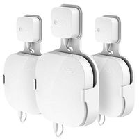 Wall Mount Holder for eero Home WiFi, The Simplest Wall Mount Holder Stand Bracket for eero Pro WiFi System Router No Messy Screws! (White(3 Pack))