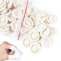 JUSTDOLIFE 300PCS Latex Finger Cot Art Finger Cots Disposable Non Slip Latex Finger Tip Finger Protector