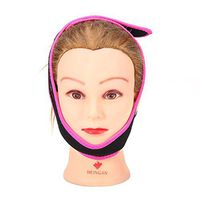 Pangding Anti Snoring Strap, for Sleeping Headband Chin Jaw Support Strap(Rose Red)