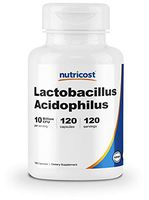 Nutricost Lactobacillus Acidophilus 10 Billion CFU, 120 Veggie Capsules