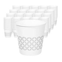 SEOHEE Hot Coffee Drink Paper Cups - Ideal Cup for Coffee Tea Cocoa Water and cold Drinks (2000Pack, 6.5oz/195ml)