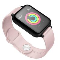 B57 Sports Smart Watch IP67 Waterproof Smart Watch Heart Rate Monitor Blood Pressure Multi-Exercise Fitness Tracker Mode (Pink)