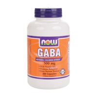 NOW Foods GABA 500 mg + B-6 - 200 Veg Capsules