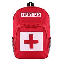 Qnlly Red First Aid Bag Empty,First Aid Pouch Small Mini Waterproof,First Aid Kits Pack Emergency for Hiking Backpacking Camping Travel Car Cycling