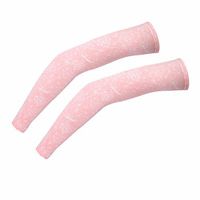 Compression Arm Sleeve for Men Women Youth - UV Sun Protection Sleeves Cooling Extreme Soft Skin Touch Feeling Dufont Tactel Fabric - for Running in Summer 1 Pair - Orange-S