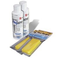 (2)-Pack NuLine NL1 HVAC Condensate 8 Ounce Nu-Line Drain Cleaner Plus (2) 2001D Pan Strips