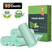 8 Gallon Biodegradable Trash Bags, Thicken 0.98Mils Recycling Bags, Unscented Strong Compostable Trash Bags for Office,Home,Bathroom,Bedroom,Car,Kitchen,Pet Trash Can Liners