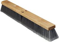 Carlisle 3621951823 Hardwood Block Flagged Floor Sweep, Polypropylene Bristles, 18" Block Size, 3" Bristle Trim, Gray (Pack of 12)