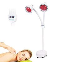 LUBANF 275W Double Head Floor Massage Therapy Infrared Therapy Heating Lamp Skin Light Relief Pain Physiotherapy