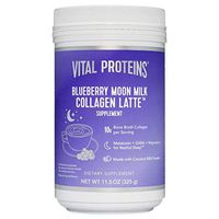 Vital Proteins Blueberry Moon Milk Collagen Latte 11.5 Oz! Formulated with Collagen, Melatonin, GABA and Magnesium! Promotes Beauty Sleep and Beauty Boosting Collagen Powder Drink! (Blueberry)