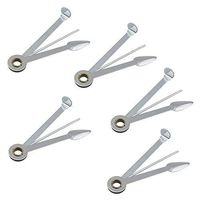 Kicode 5 Pack Professioanl Practical Stainless Steel 3 in 1 Smoking Pipe Cleaner Cleaning Tool Reamers Tamper For Hookahs Pipe Water PipeClear