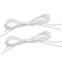 Sammons Preston Tylastic Shoelaces, White, 36" Long x 5/16" Wide, Strong Elastic No-Tie Shoe Laces Create Easy Slip-On Shoes & Give Good Support, Adaptive Dressing, Aid to Activities of Daily Living