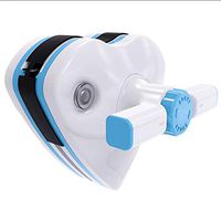 QUANOVO Double-Sided Magnetic Glass Wiper Glider Window Cleaning Tools Storeable Water Design for High-Rise Single Double Glazed Windows Thickness 3-30Mm,Blue