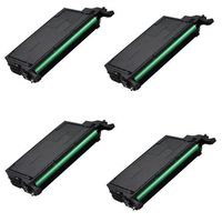 Amsahr CLPK660B Samsung CLPK660B, CLP660 Remanufactured Replacement Toner Cartridge with Four Black Cartridges
