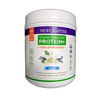 New Chapter Organic Plant Protein+ Fuel & Replenish Vanilla, Vegan Protein Powder, Plant Based Protein Powder + BCAA Amino Acids - 15 Servings, No Sugar, Low Carb Dairy Free, Non-GMO, Kosher