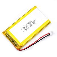 AKZYTUE 3.7V 1800mAh 653570 Lipo Battery Rechargeable Lithium Polymer ion Battery Pack with JST Connector