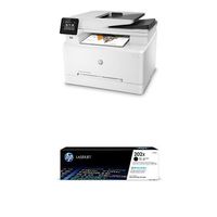 HP LaserJet Pro M281fdw All in One Wireless Color Laser Printer (T6B82A) with High Yield Black Toner Cartridge