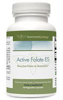 Active Folate ES | 5-MTHF | 10,000 mcg (10 mg) per Serving | 5-MTHF (as 5-methyltetrahydrofolate) | Bioactive Folate as Quatrefolic® | 60 Veg Caps