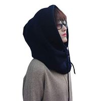 Theoylos Womens Knit Hat Scarf Winter Fleece Lined Beanie Hat Ladies Outdoor Windproof Ear Warm Hat Drawstring Ski Cap