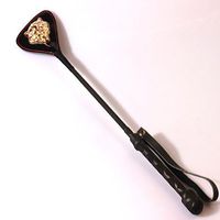 SMspade Riding Crop Sparkle Sex Spanking Whip Adult Toy Jewelry with Crystal Feature (Tiger)