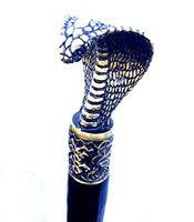 oleksandr.victory Canes Walking Sticks Reeds Wooden BURL Handmade Men's Accessories (Bronze Cobra)