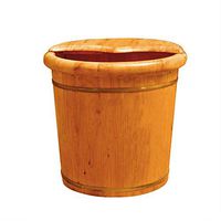 Foot Tub,Cypress Wood Foot Bucket, with lid Foot Spa Wooden Tub, Deep Calf, with lid