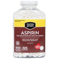 Berkley Jensen Aspirin 325mg, 500 Count Bottle