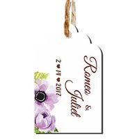 100Pcs Personalized Hang Gift Tag with Name for Wedding and Bridal Shower or Baby Shower Favor (TAG-02)