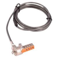 Utz V7 SLC4000-13NB Portable Security Cable With Combo Lock - Combination Lock - Galvanized Steel, Zinc Alloy - 6.56 ft