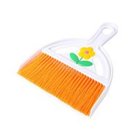POPETPOP Mini Hand Broom Dustpan Set Desktop Computers Keyboard Cleaning Brush for Home Office Kitchen (Random Color)