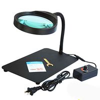 10X LED Lighted Magnifier with Stand Design Desk Lamp Lamp Desktop Magnifier Best Hands Free Magnifying Glass with Light for Reading Repair Mobile Phone Electronic Repair Power Cord