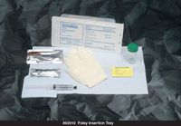 BARDIA Insertion Tray with 30 cc Syringe and PVI Swabs (without Catheter and Bag) 802030 Qty 1