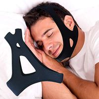 Anti Snoring Chin Strap Stop Snoring Solutions by Mostcare,Snoring Relief Devices,Adjustable Snore Stopper,Mouth Breathers and Effective Sleep Aid Devices for Men and Women(Black)