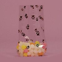 Paw Prints Cello Bags - 7.5x3.5x2 - 20 Pack