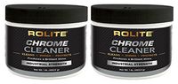 Rolite Chrome Cleaner (1lb) for All Chrome Plated Surfaces. Motorcycles, Automobiles, Boats, RVs, Bumpers and Much More 2 Pack