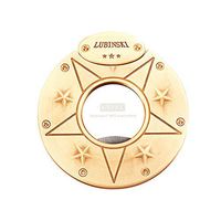LUBINSKI Cigar Cutter Stainless Steel Blade Guillotine Scissors Pocket Size Smoke Knife Exquisite Engraving Patterns,Packed with Nice Gift Box
