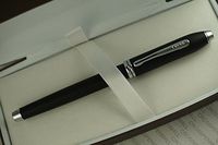 Cross Townsend Smooth Royal Satin Matte Black and Rhodium Selectip Rollerball Pen