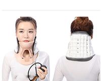 WAOBE Cervical Traction Device Inflatable Stretch Neck Support Fixed Cervical Support White/Beige, White