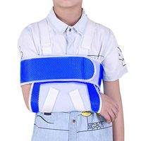 Kids Arm Sling Child Arm Support Sling Functional Children Arm immobilizer Sling for Broken Collarbone or Cast Cover (Blue-Green)
