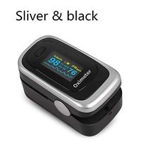MIPAHI Pulse Oximeter Fingertip, Blood Oxygen Saturation Monitor, Portable Oximeter, Heart Rate and Fast SPO2 Reading Oxygen Meter, Portable Oxygen Sensor, Large OLED Display,Silver&Black