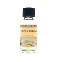 Pure Perfume Oil for Perfume Making, Personal Body Oil, Soap, Candle Making & Incense; Splash-On Clear Glass Bottle. Premium Quality Undiluted & Alcohol Free (1oz, White Christmas Fragrance Oil)