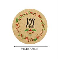 Hosoon Christmas Stickers for Cards Gifts Envelopes Boxes Bags (1000pcs)