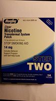 Rugby Clear Nicotine Transdermal System Step 2 ~ 14mg ~ 14 patches *Compare to Habitrol *
