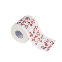 BESTOYARD Christmas Tissue Roll Printed Toilet Paper Festival Paper Towel for Kitchen Bathroom (Santa Claus)