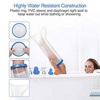 Xisheep Bath Cover, New Reusable Waterproof Adult Foot Cast Bandage Protector Clear Bathing Cover Bathroom Products Home Decorations, for Easter Blue