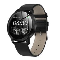 Vacio Smart Band,1.22 Inch Tempered Glass Screen Smartwatch IP67 Waterproof Heart Rate Monitoring Blood Pressure Motion Record Trajectory Map Smartwatch 240240 Size, for Kids Women Men (Black)