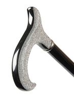 Ladies Silver Lamé Derby Cane