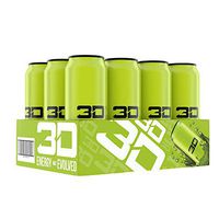 3D Energy Drink | Caffeine, Zero Sugar, Taurine, Panax Ginseng, Inositol, Guarana Seed, L-Carnitine Tartrate, 16 Fluid Ounce  | 12 Pack (Green)